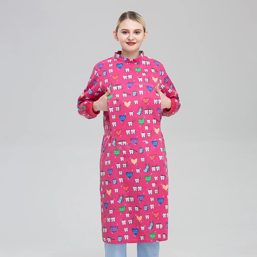 Women Short Beauty Uniform Coat Spa Uniform Scrub White Plus Size Salon Grooming Clothes Lab Nurse Coat Beautician