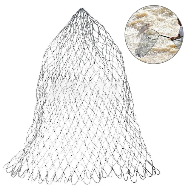 Nylon Fishing Trackle Collapsible Rhombus Mesh Hole 3Sizes Depth Folding Dip Net Nylon Fishing Trackle Collapsible Rhombus Mesh Hole 3Sizes Depth Folding Dip Net