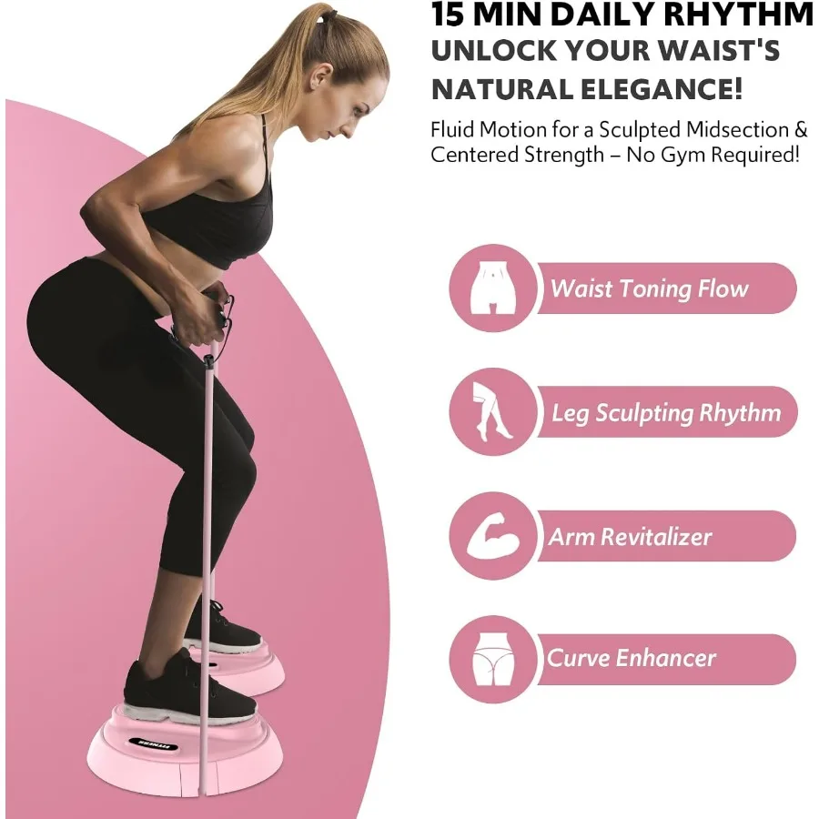 Waist Twisting Machine with Counter, Adjustable Waist Twister Board for Women Belly Fat, Twist Board for Exercise, Ab Twister Bo