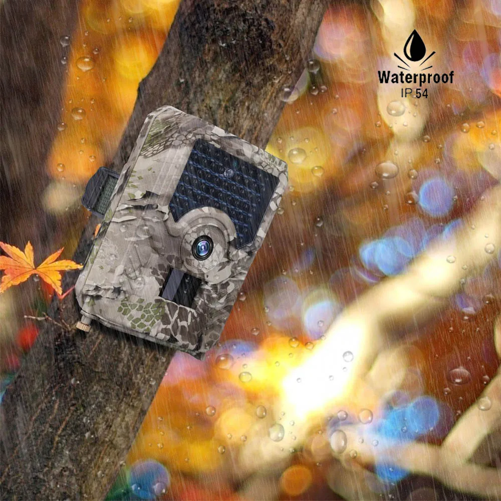 16MP PR200 PRO Trail Camera 49PCS 940nm Ir Led Hunting Camera Ip54 Waterproof Wildlife Night Vision Photo Trap Scouts