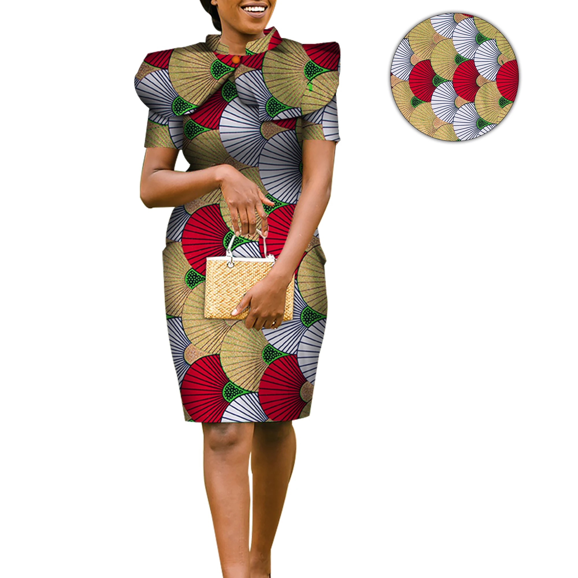 Long Ankara Dressés Kitenge Women African Dress With Shawl African