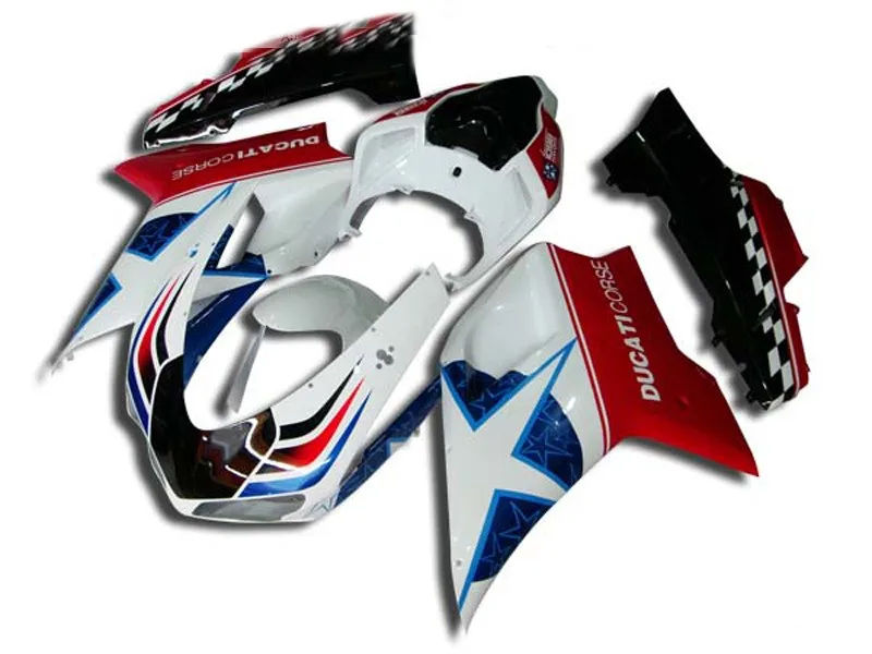 

Complete Fairings For Ducati 1098 848 1198 2007-2012 Injection ABS Plastics 1198 07 08-12 Bodywork Red Black White blue Fairing