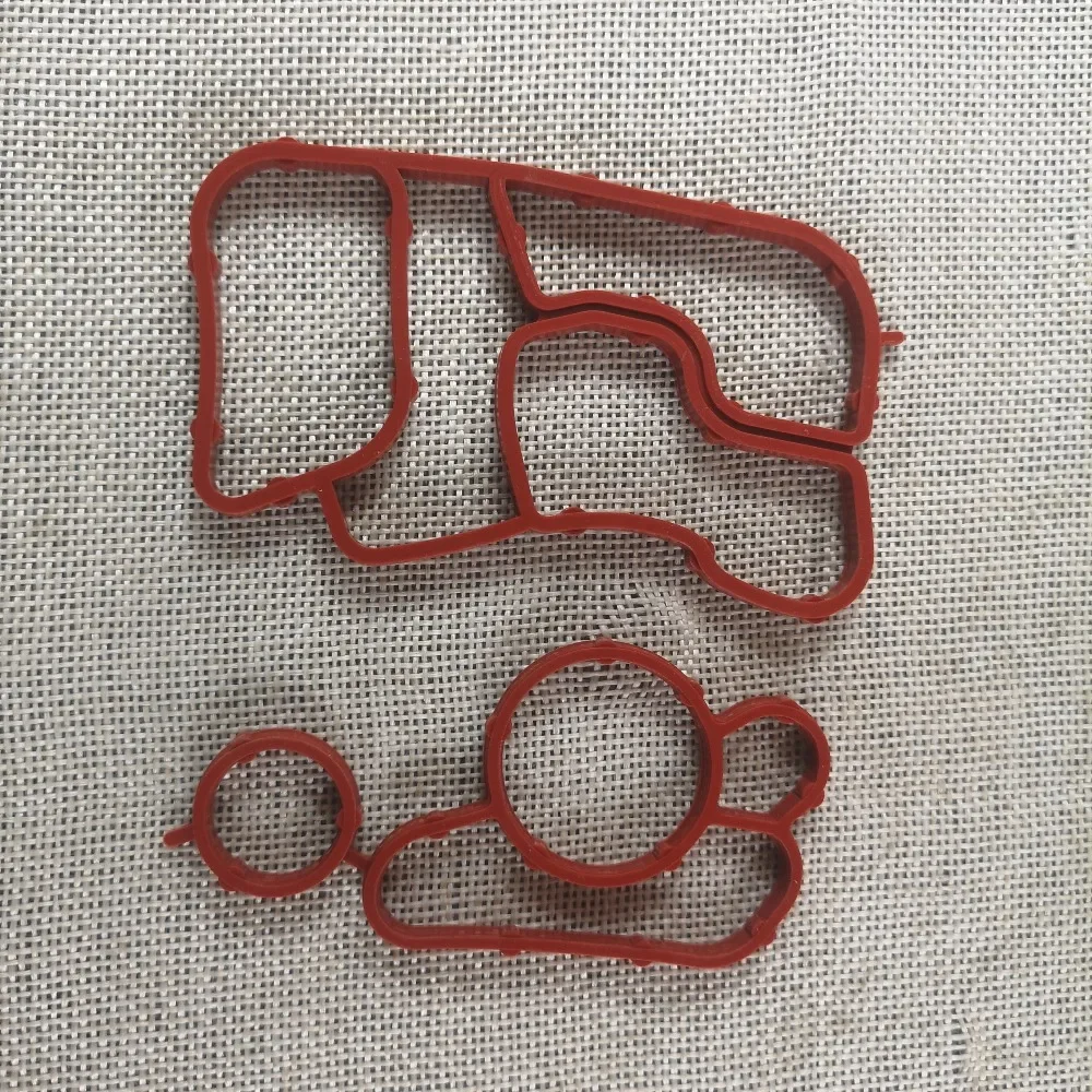 Oil Cooler Gasket Seal 2PCS For 06J117070A Golf A3 2008-2013 2.0T 06J117070C 06J115441A 06J115441 06J117070 oil cooler kit