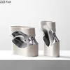 Creative Curved Gold Waist Ceramic Vase Modern Floral Vases Desk Decoration Artificial Flowers Decorative Flower Arrangement 2