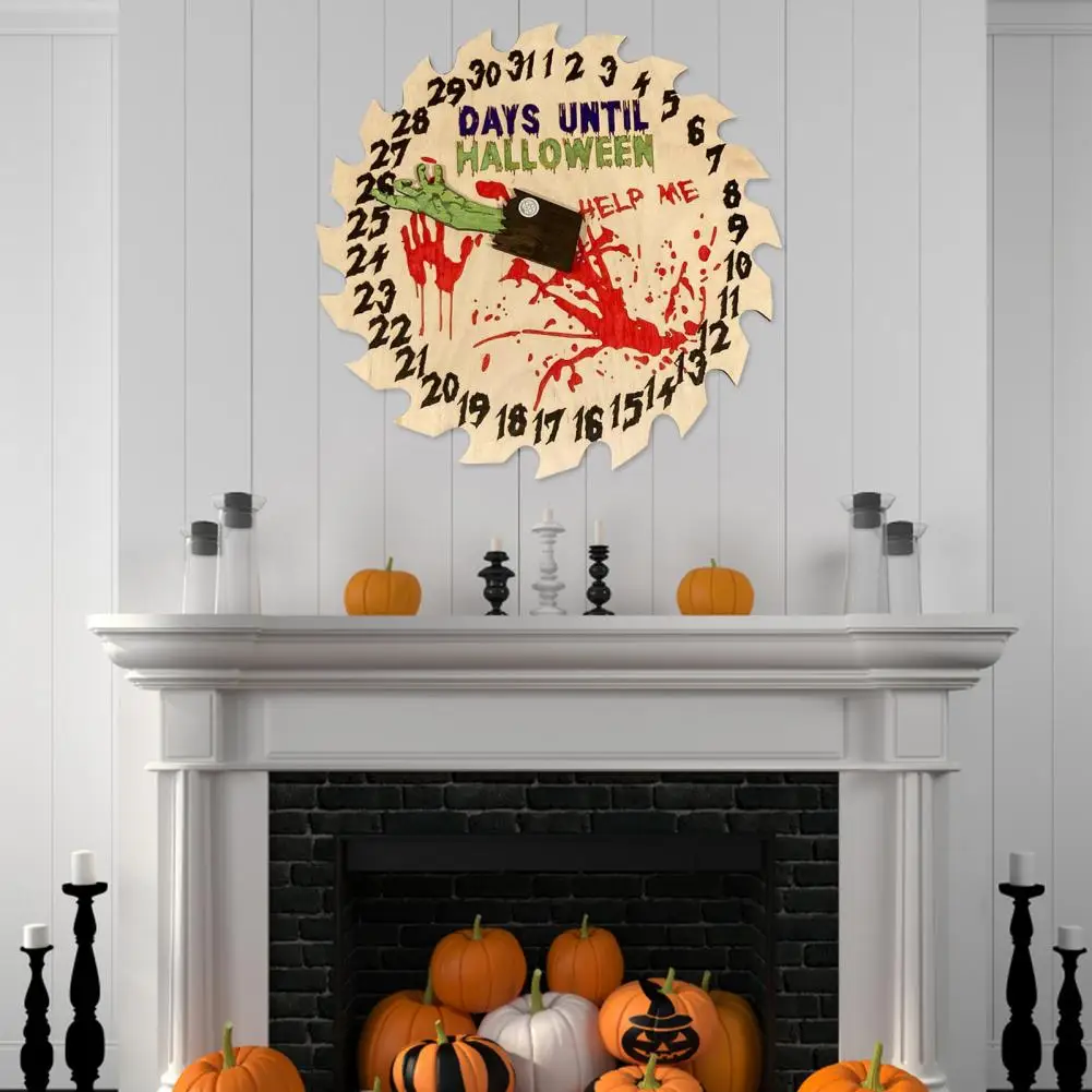 

Room Decor Advent Calendar Spooky Wooden Halloween Countdown Calendars Creative Home Decorations Holiday Pendants