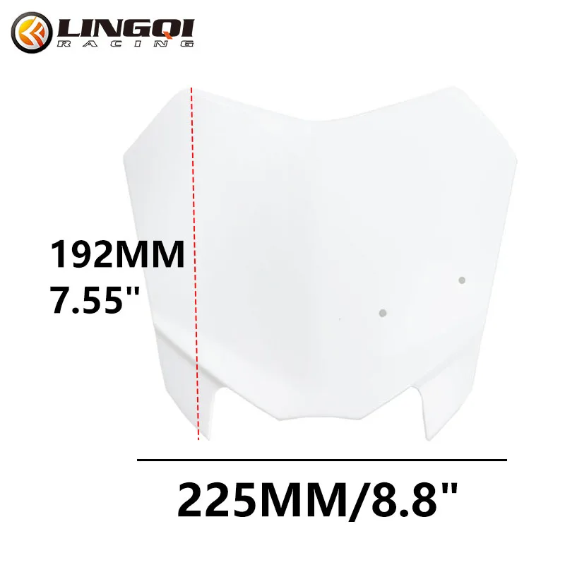 LINGQI Front Number Plate Name Cross Plates Board For CRF50 CRF70 CRF110 CRF125 2008- Motorcycle Accessories Plastic