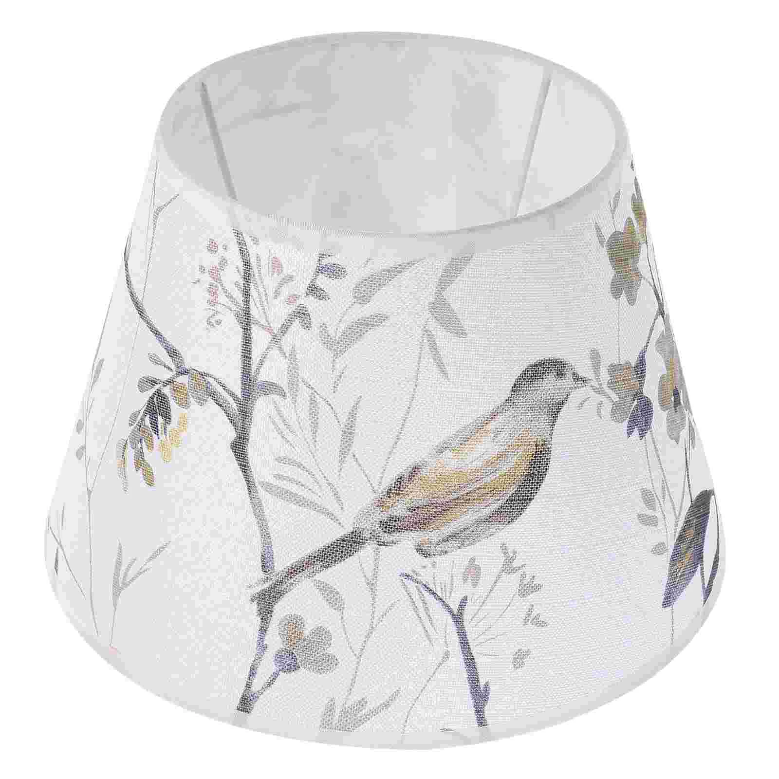 

Beaupretty Lamp Shades E27 Lamp Shade Printed Lampshade Fabric Table Lamp Floor Light