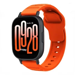 Soft Silicone Strap Wristband for Smartwatches - Universal Fit Bracelet Accessory (Orange)