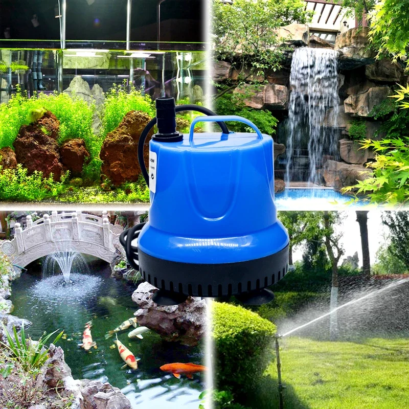 5-85W Aquarium Quiet Bottom Suction Pump Submersible Filter water pump,aquarium water pump,fish tank pump Fish Pond Water Change Pump Fish Tank Fountain Fitting 110V-240V