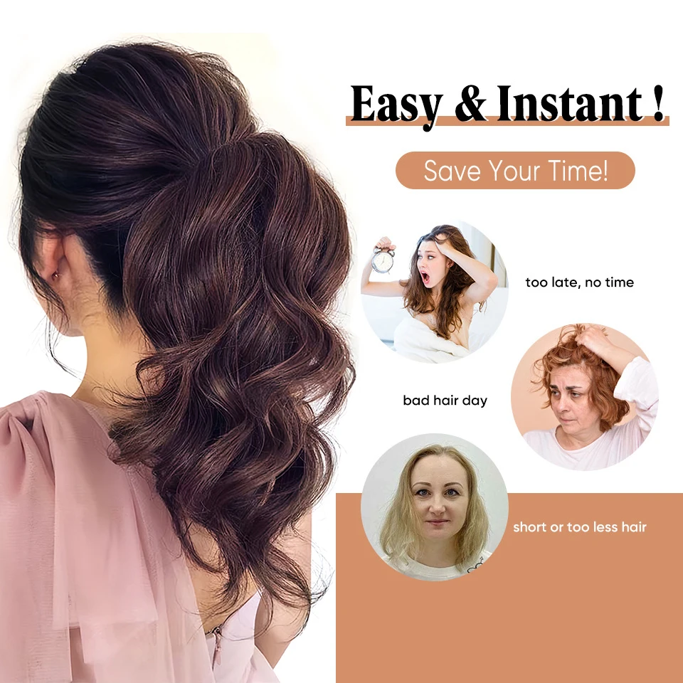 Synthetic Curly Ponytail Hair Extension for Women