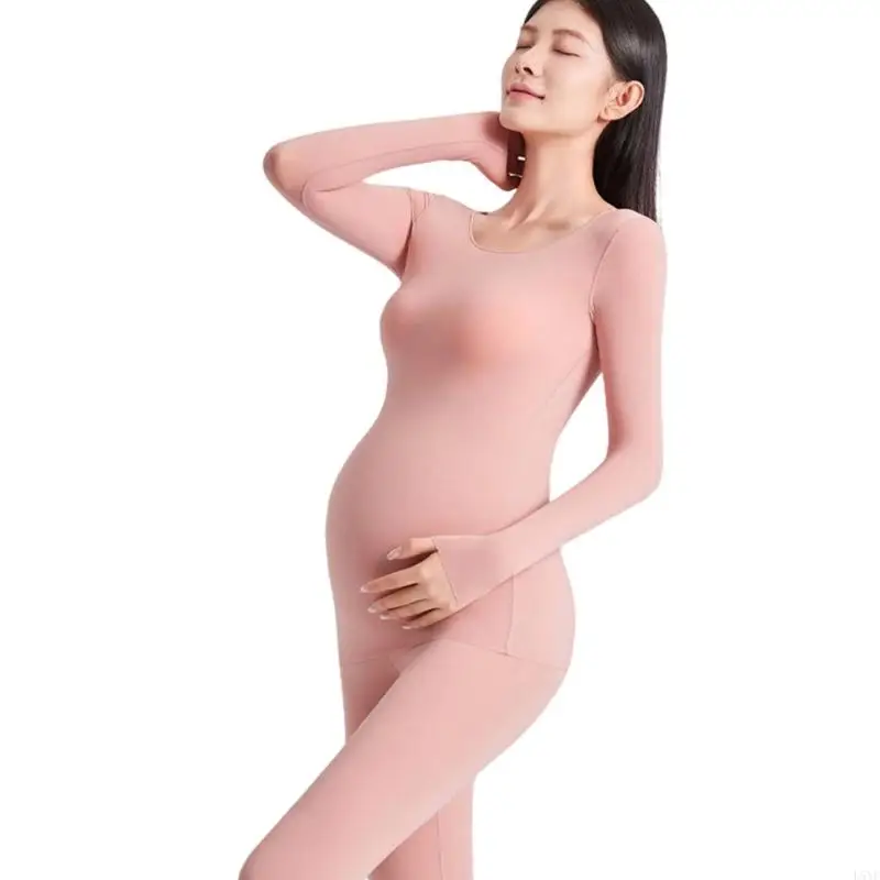 L5YF 따뜻한 통기성 임신 속옷 세트 신축성 있는 나일론 피부 친화적인 편안함