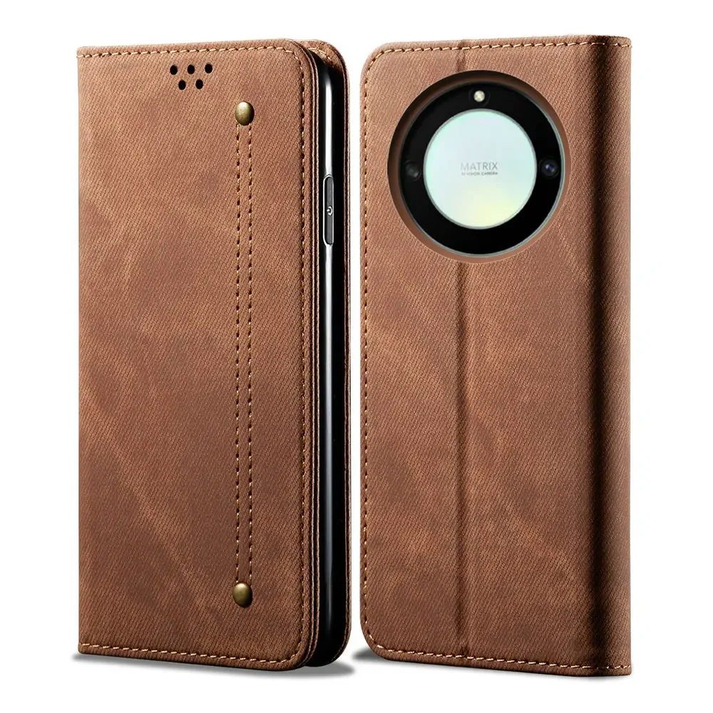 For Honor 70 Lite 9X Premium Case Luxury Leather Wallet Funda Honor Magic 4  Pro 5 Lite 50 80 90 X6A X6s 70 X8 X9A X6 Flip Cover