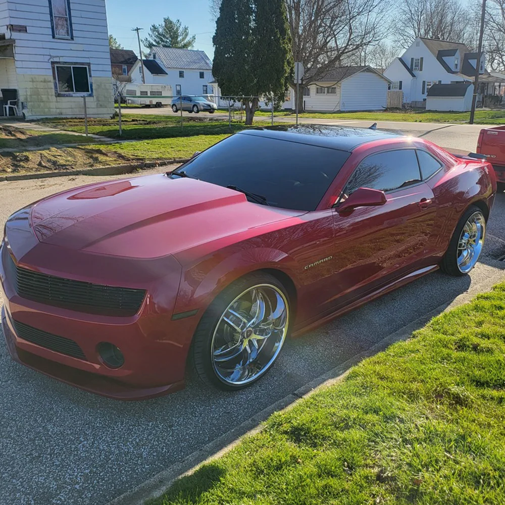 

SUPREME METALLIC SOUL RED Esign 1.52 *18meter High Stretch Glossy Metal Vinyl Film Car Wrap Full Rolls Automobile Sticker