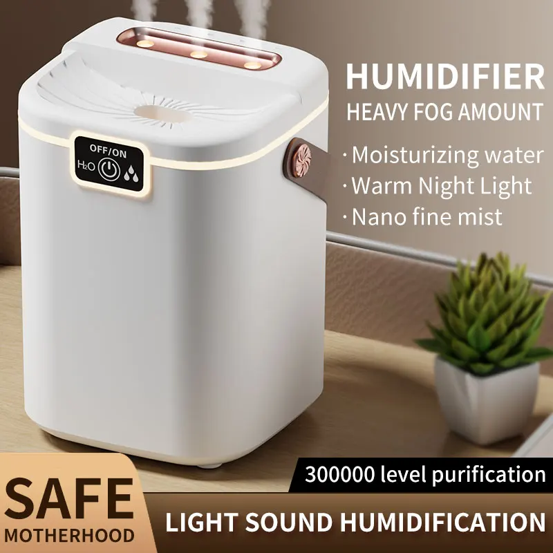 Humidificateur d'air 2000ml avec 3 buses diffuseur huile essentielle_voghion.com