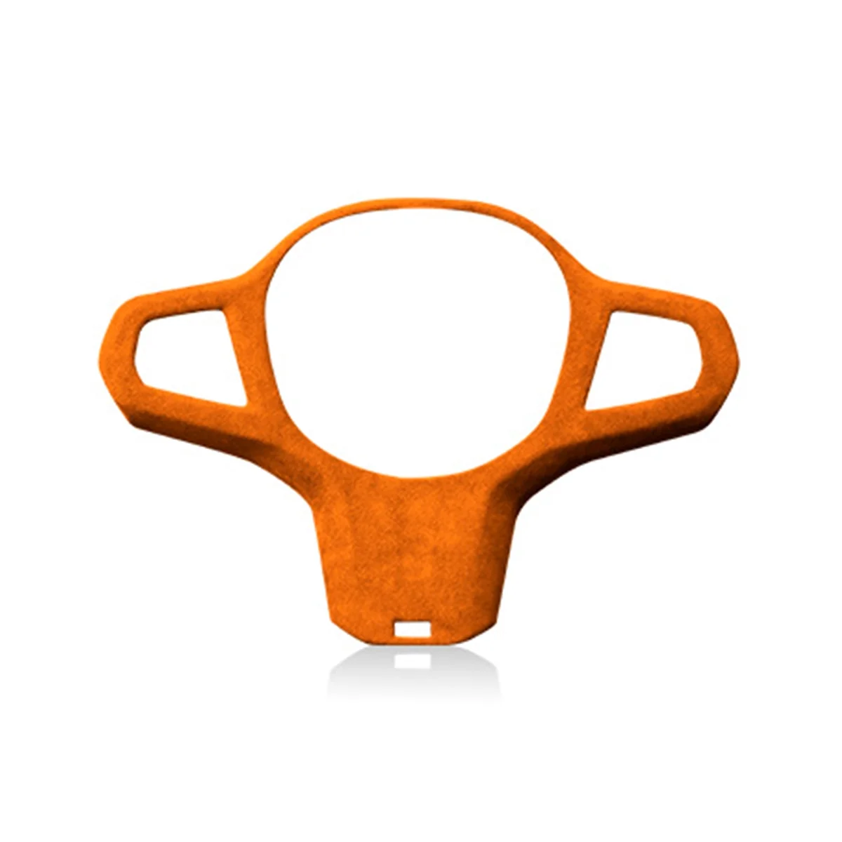 

For 19-22 X5 Leather Steering Wheel Panel Cover Steering Wheel Trim Modification Stickers Orange
