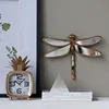 Butterfly Wall Hanging Insect Mirror Background Wall Mirror Metal Retro Insect Wing Dragonfly Butterfly Modern Home Decoration 4