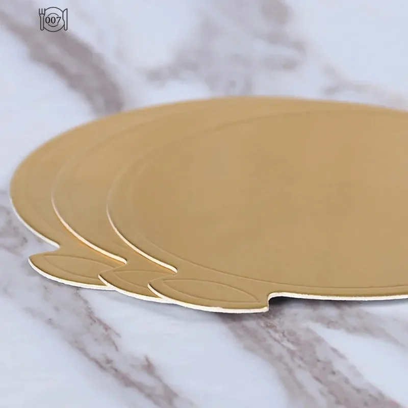 8/9cm Cake Base Disposable Round Mousse Dessert Board Food Paper Mat Cake Display Tray Baking Accessories Tools 100 Pcs