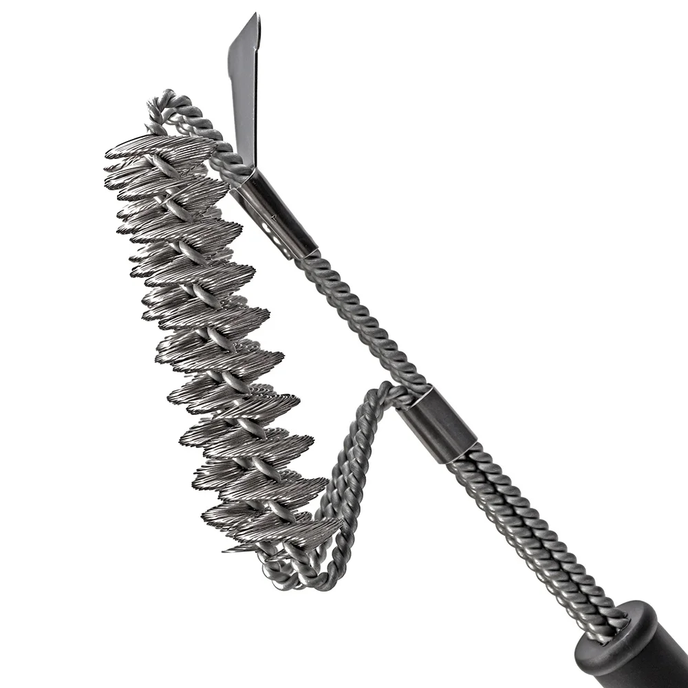 1Pcs Kitchen Tools Safe Grill Brush Perfect Tool For All Grill Types Safe Wire Bristles BBQ Tools Kitchen Accessories