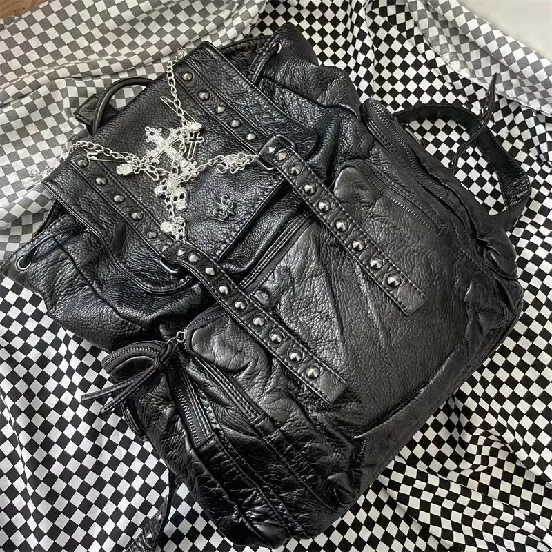 luxury-bag-y2k-backpacks-for-women-black-punk-rivet-chain-school-students-bag-pu-leather-cross-skeleton-fashion-female-backpacks