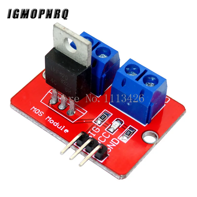 Pulsante Mosfet Superiore 0-24V Irf520 Modulo Driver Mos Per Braccio Mcu Raspberry Pi