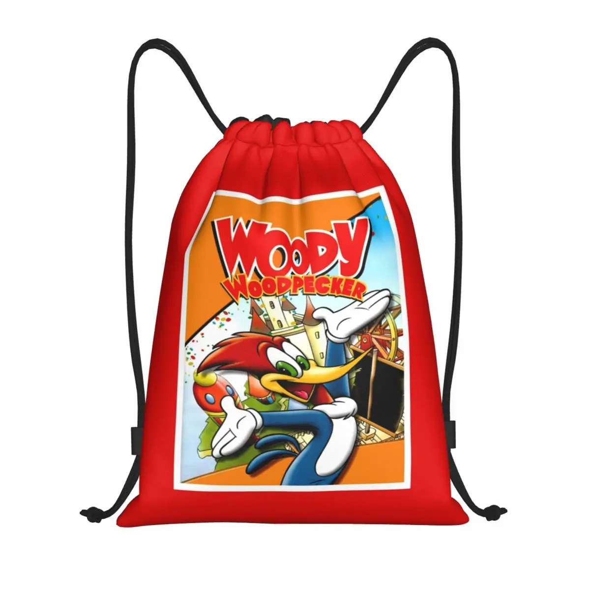 Vintage Cartoon Woody Woodpecker Borse Con Coulisse Donna Uomo Sport Portatili Palestra Zaini Da Allenamento Sackpack