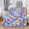Cute Cartoon Sesame Street Printed Blanket Picnic Blankets Warm Blanket Soft and Comfortable Blanket Home Travel Birthday Gift 1