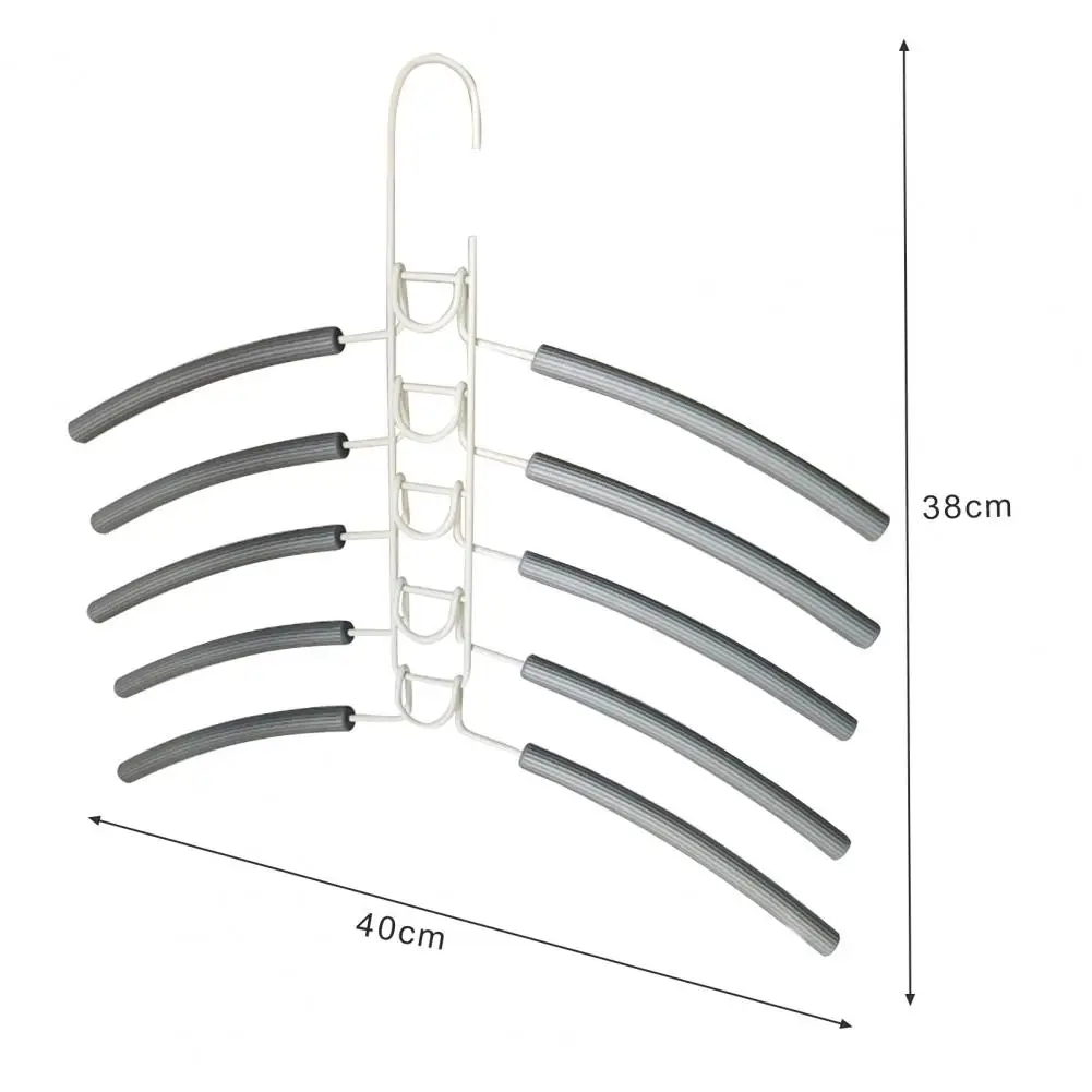

Clothes Hanger Organizer Space Saving Multi-layer Clothing Hanger Organizer for Shirts Dresses Sweaters Anti-slip for Wardrobe