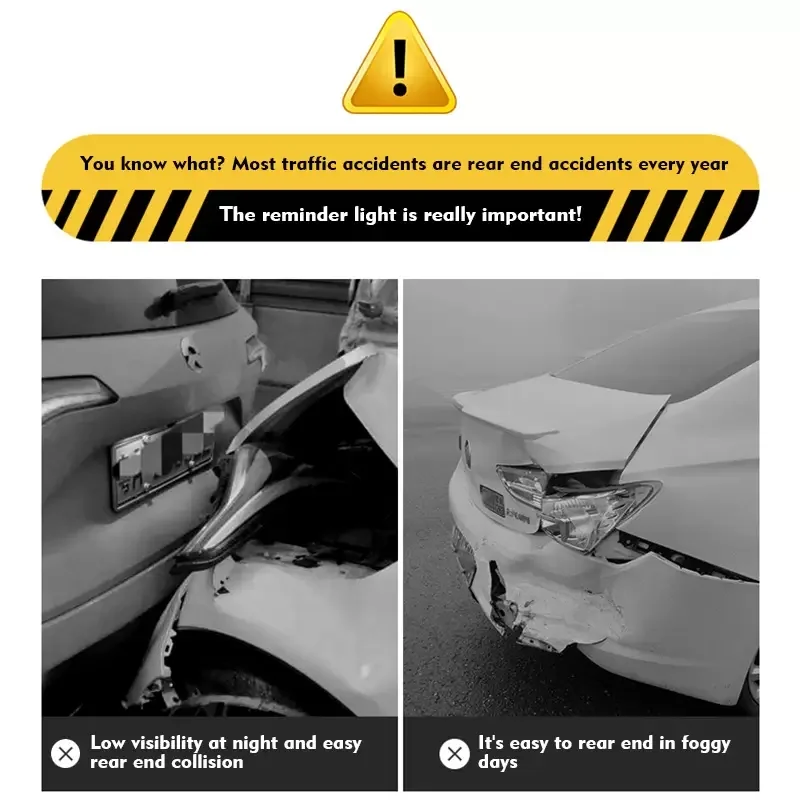 Car Emergency Light Solar RGB Car Strobe Warning Light Multifunction Decoration Anticollision Night Driving Safety Auto Accessor