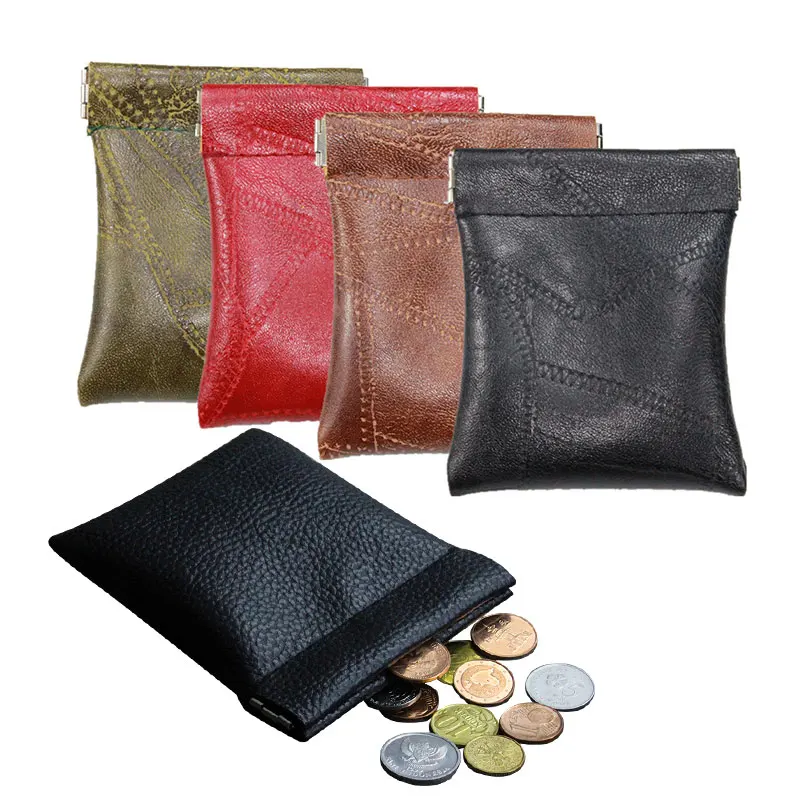 Lot De 2 Porte-Monnaie Miniatures - Porte-Clés Avec Fermeture à Pression - Sac De Rangement Pour Écouteurs, Pièces, Clés