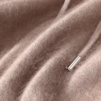 Vêtements pour hommes: pull tricoté en cachemire de vison pur 100%, pull à capuche décontracté et ample de grande taille, nouveaux produits d'automne et d'hiver 6