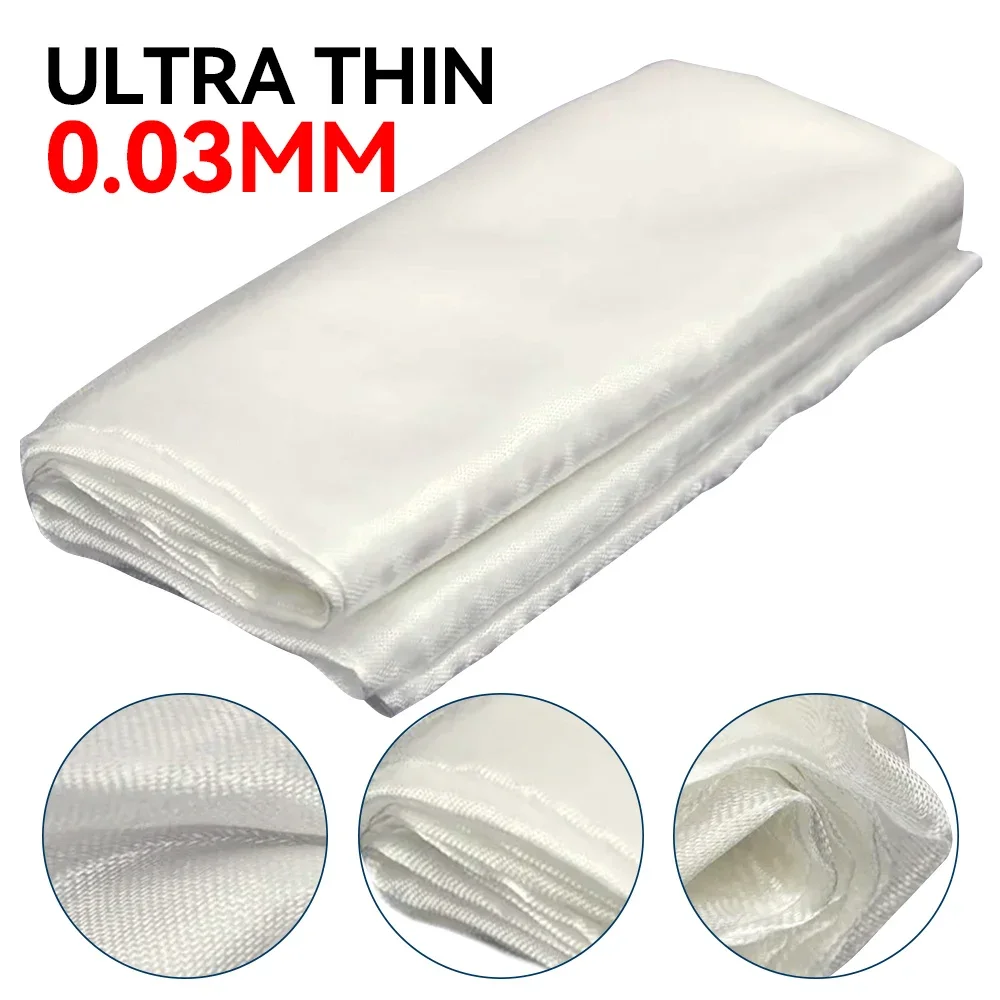 Ultra-Thin High-Temperature Resistant Glass Fiber Cloth - 1pc 1.27x1m