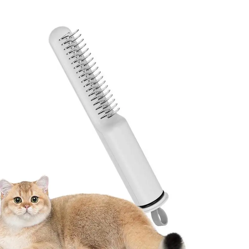 

Dog Detangler Comb Stainless Steel Teeth Pet Grooming Comb Ergonomic Multifunctional Dog Shedding Tool Cat Grooming Supplies