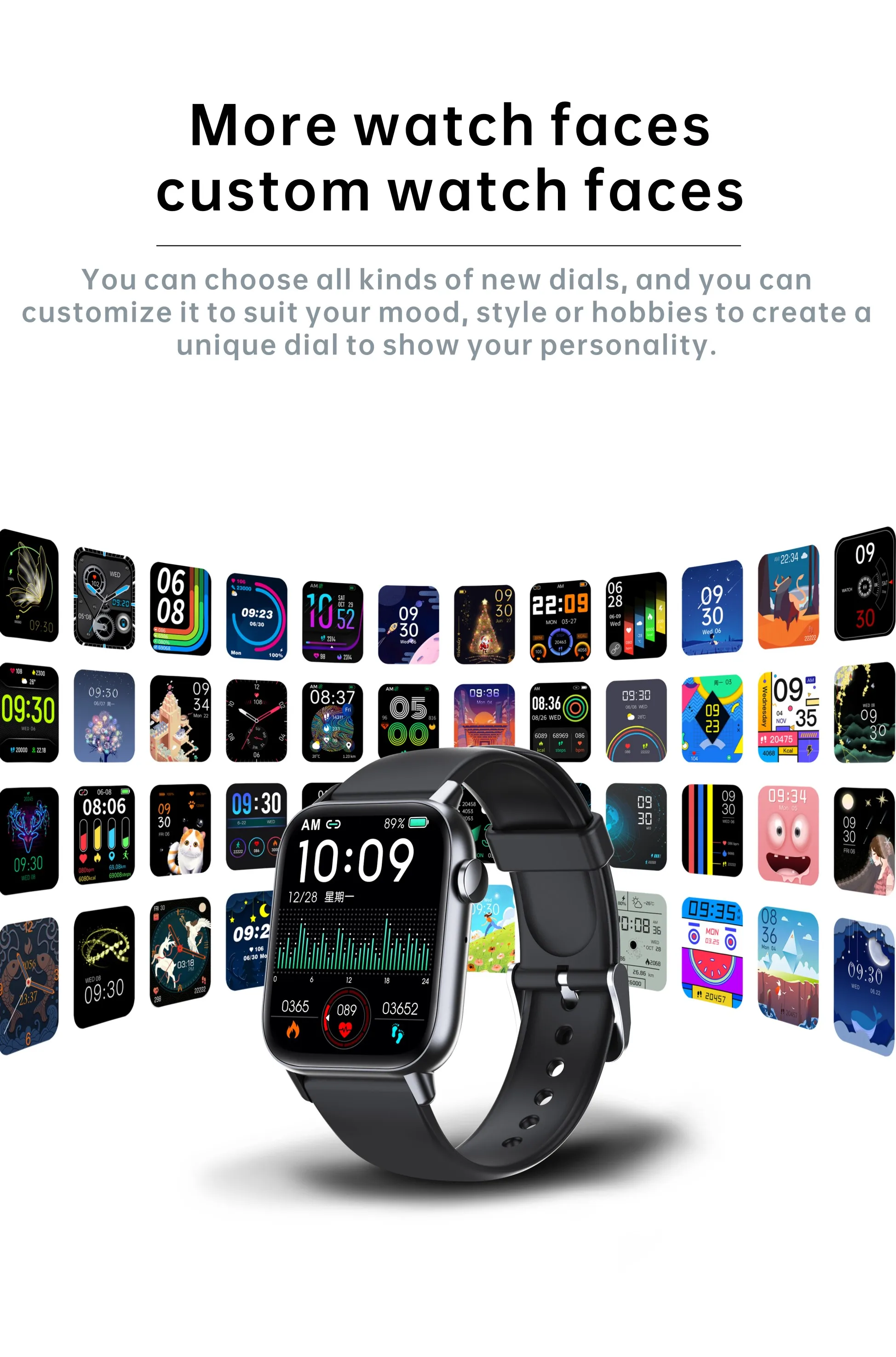 2022 Smart Watch for Apple Samsung Phone Bluetooth Call Body Temperature Men Smartwatch IP68 Waterproof Womem