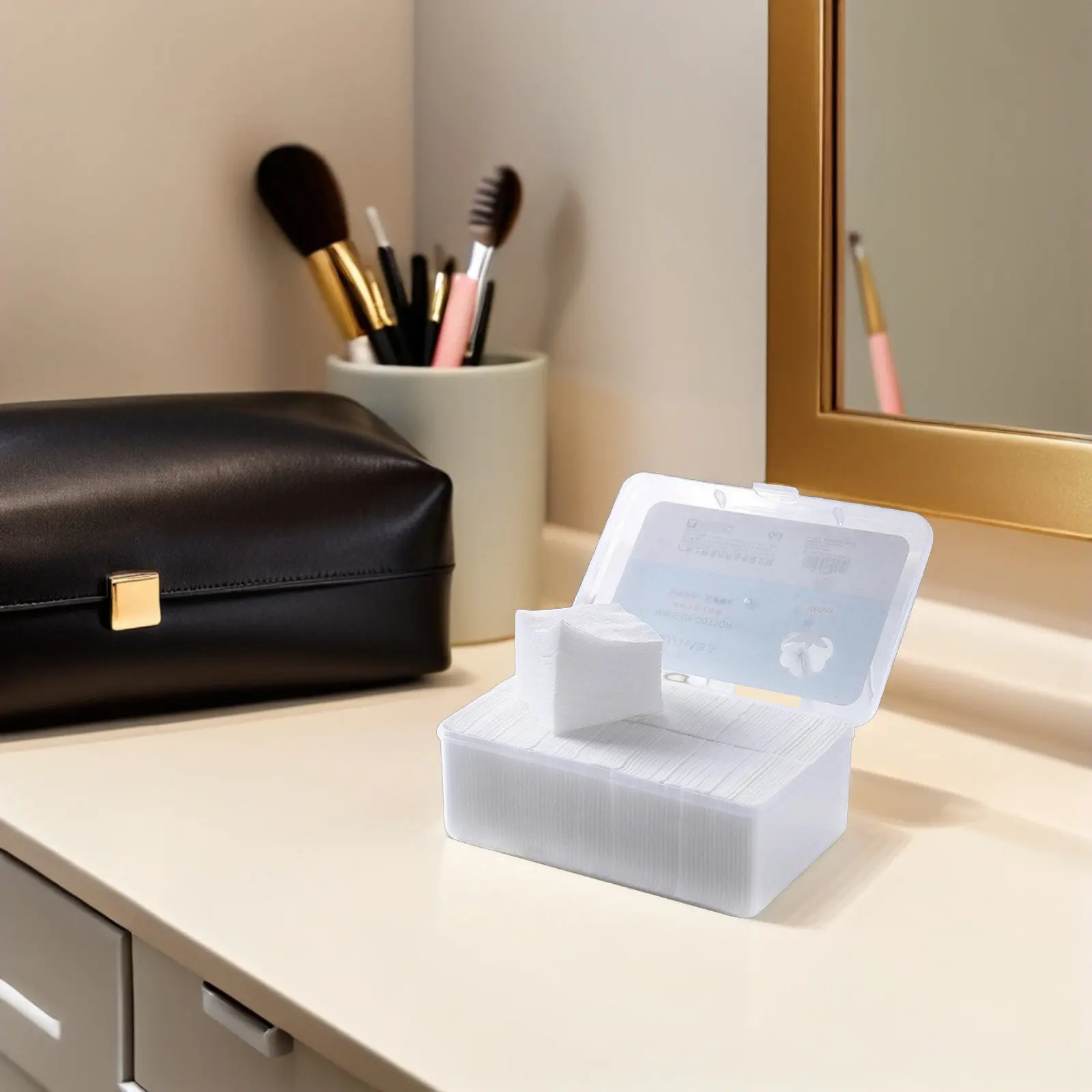 1000개입 부직포 메이크업 패드 프리미엄 코튼 페이셜 패드 메이크업 제거, 토..