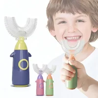 Brosse à dents pour enfants en forme de U 360 °   Brosse à dents pour enfants, soins dentaires pour le nettoyage des dents, brosse à dents pour bébé, soins dentaires 1