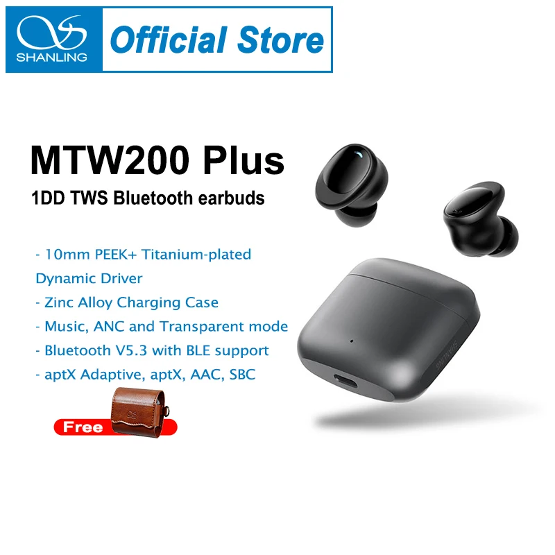SHANLING MTW200 Plus TWS Ture Wireless 5.3 Earbuds 10mm