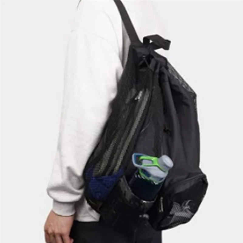 Swim Bag Mesh Drawstring Backpack For Swimming, Gym, Pool, Workout Gear & Sports