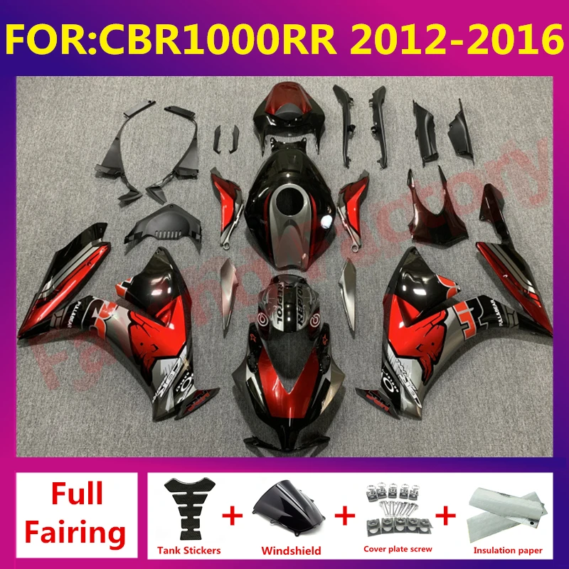 

Motorcycle ABS Bodywork Fairings Kits For CBR1000RR CBR1000 RR 2012 2013 2014 2015 2016 Shell full Fairing kit zxmt red black