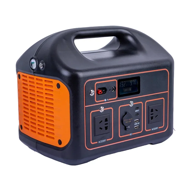 220V Pure Sine Wave Backup Power Generator Lithium Battery Portable Power Station 1000w Bank Solar Panels Solar Flashlight