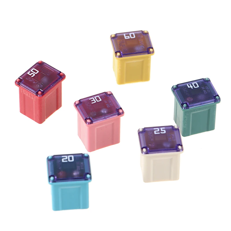 1Pc Square Fuse 20A 25A 30A 40A 50A PEC Automotive Car Fuse Tube Waterproof Box For Nissan Honda Toyota socket Optional fuse holder car fuses kit fuse box holder tube fuses fuse box circuit adapters and fuse set