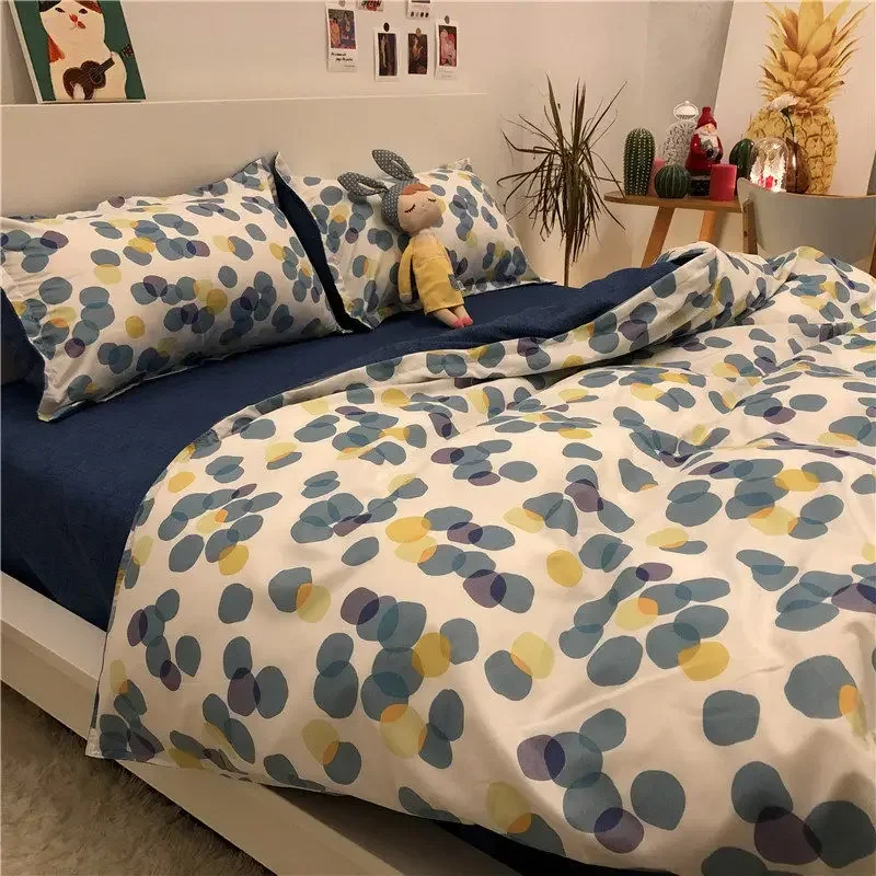 

Cute Cow Bedding Set with Sheet Duvet Cover Pillowcase Cute Cartoon Kids Boys Girls Double Queen Size Bed Linen