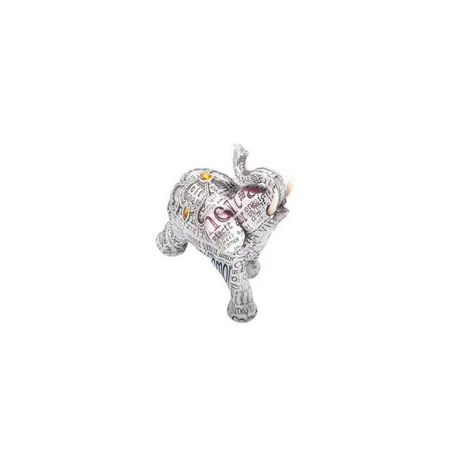 Gyanta Elefánt Sztu Vallás Szerencsés Gazdagság Figurák Kézműves Díszek - Image 4