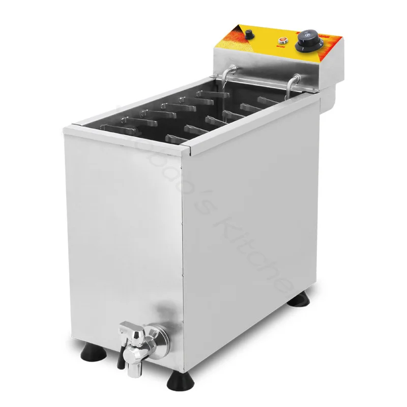 Cheese Hot Dog Sticks Fryer Commercial Large Capacity Electric Deep Korean Corn Dog Fryer Machine 220V/110V 5