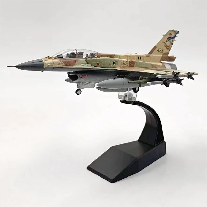 F16 비행기 모형 장난감 F-16I F16I 수파 전투기 모형, 다이캐스트 합금 비행기 모형, 수집용 정적 장난감, 1:72 체중계