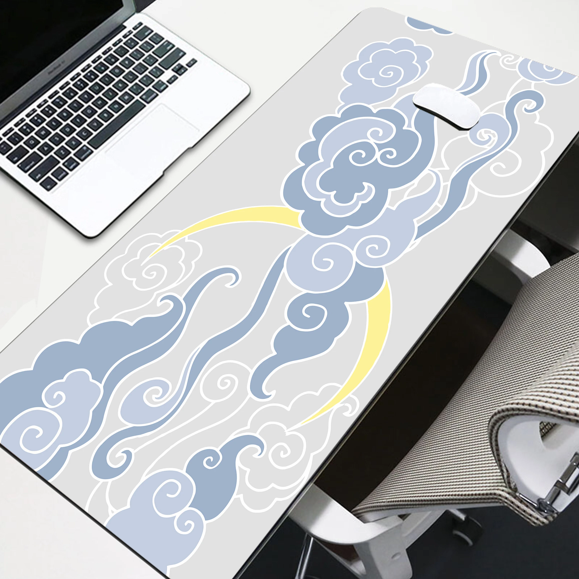 Art Clouds Mouse Pad 900x400mm Cute Pattern Large Computer Mousepad