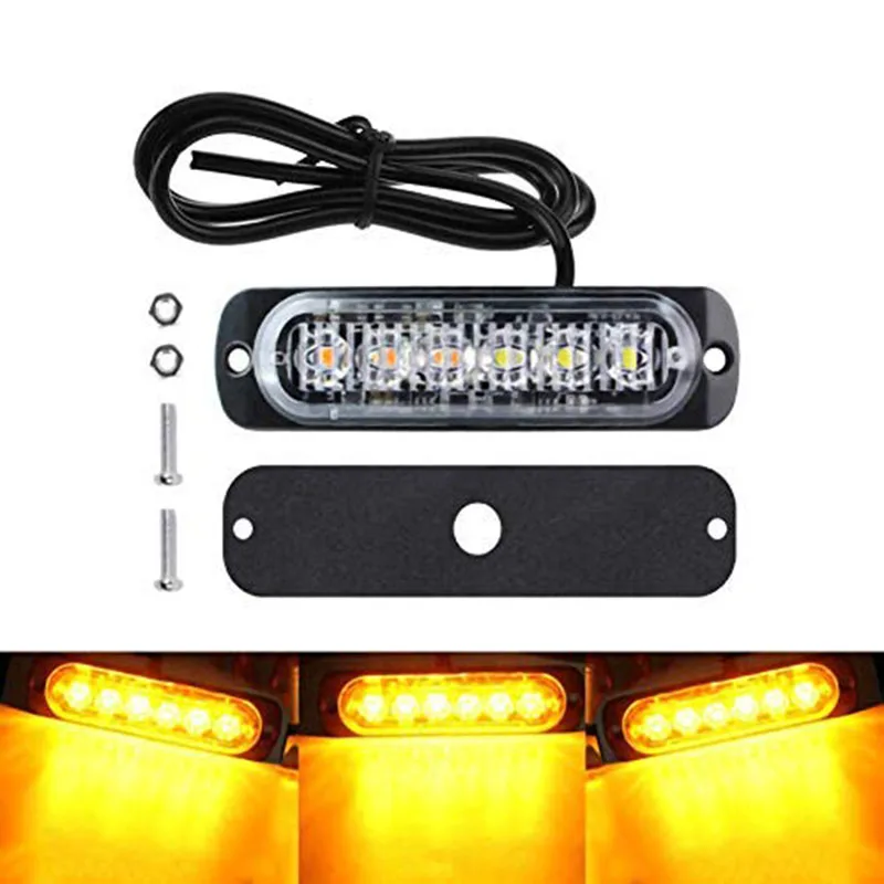 CarLightBarAmber6LEDsCarTruckEmergencyBeaconWarningHazardFlashStrobeLightBar.jpg