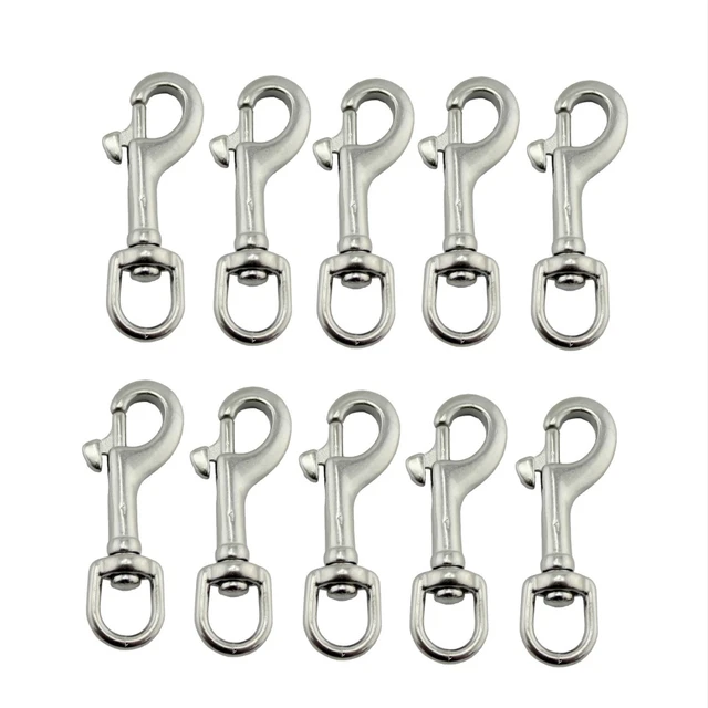 QTY 10 PACK 5/8 HEAVY DUTY SWIVEL EYE BOLT SNAP HOOK Dog, Pets Boating,  Fishing