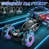 4WD Remote Control Car RC Stunt Car Watch Gesture Sensing Drift Twisting Car for Kids Toy Car with Music Light Off Road RC Cars 4