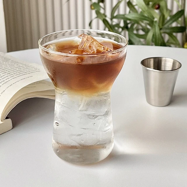 Glass Cup Iced American Coffee Cups Heat-Resistant Transparent