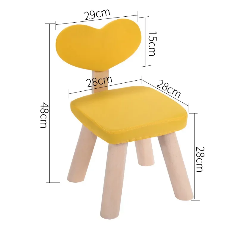 Creative Children Chair Wood With Heart Pattern Living Room Shoes Bench Children Household Chair Stools meubles de salon